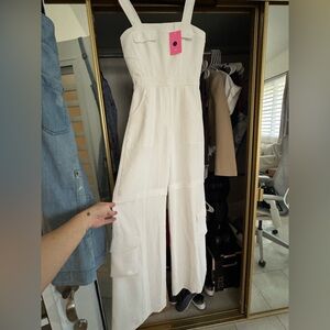 🆕 Amanda Uprichard Fiona White Jumpsuit XS